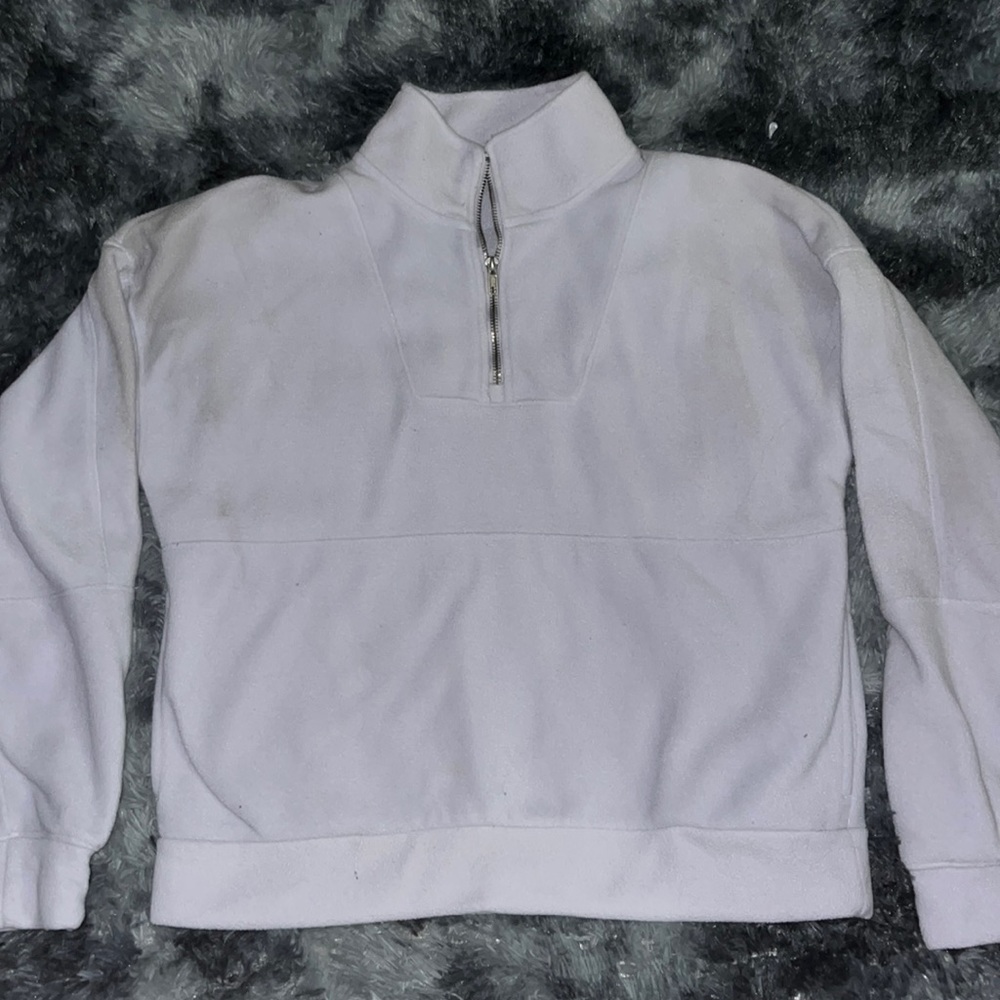 Lavender Pullover Quarter-Zip Jacket